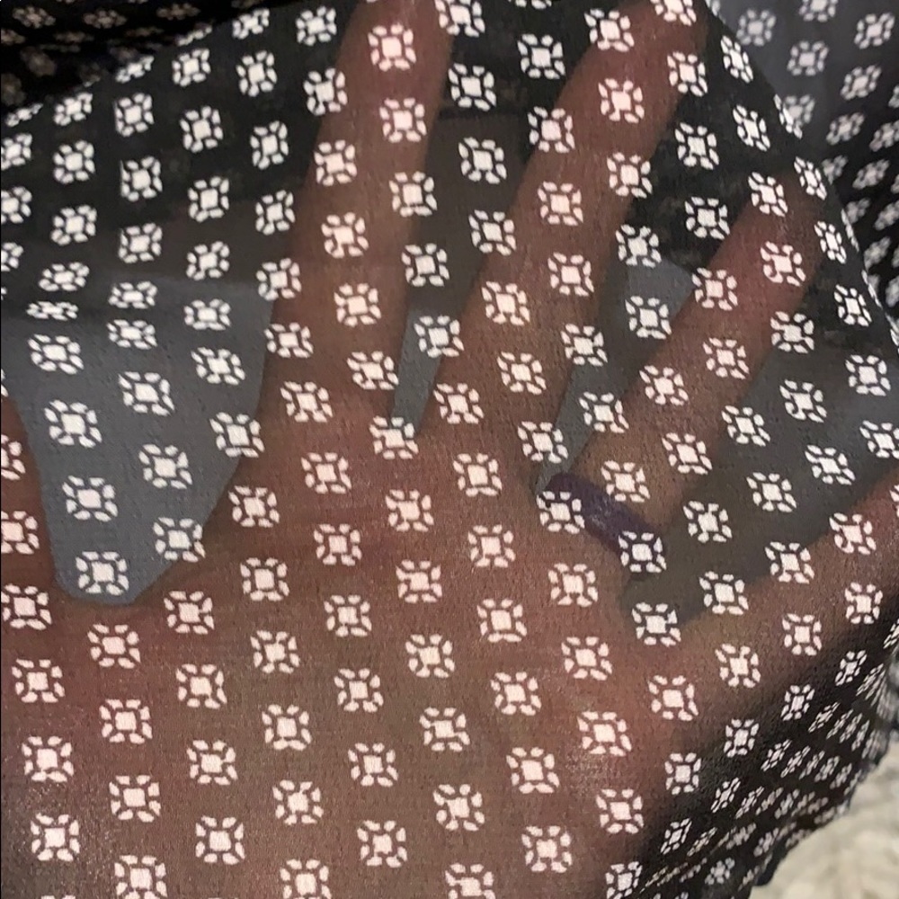 Sheet Black and White Blouse - Picture 8 of 12